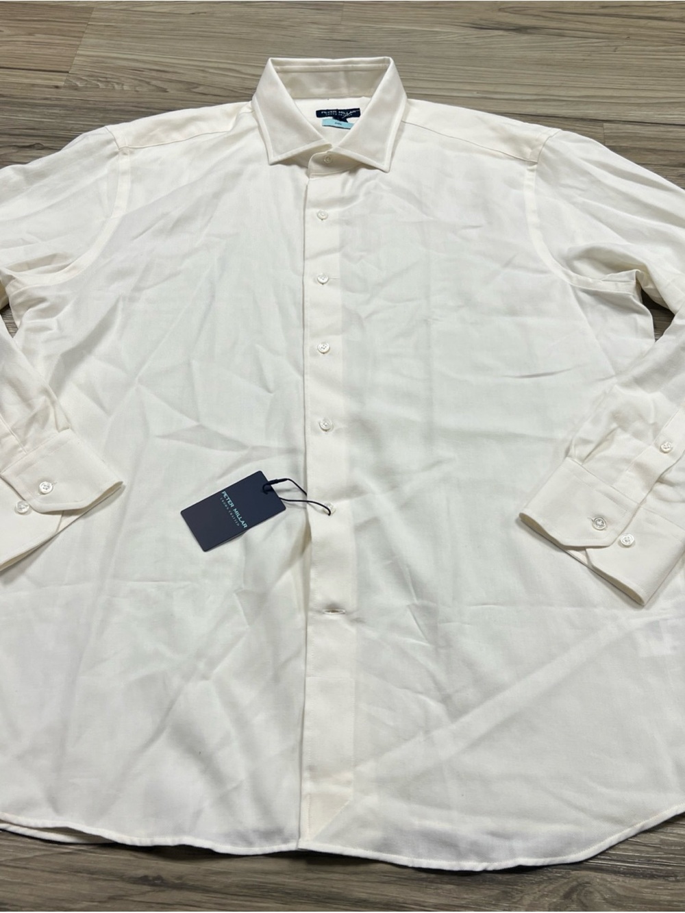 Peter Millar Amble Almond Cotton/Cashmere Sport Shirt Men’s XL MF25XW14LTX $350